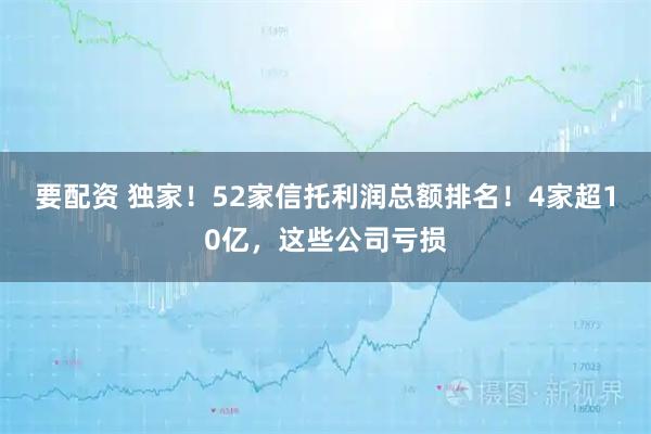 要配资 独家！52家信托利润总额排名！4家超10亿，这些公司亏损
